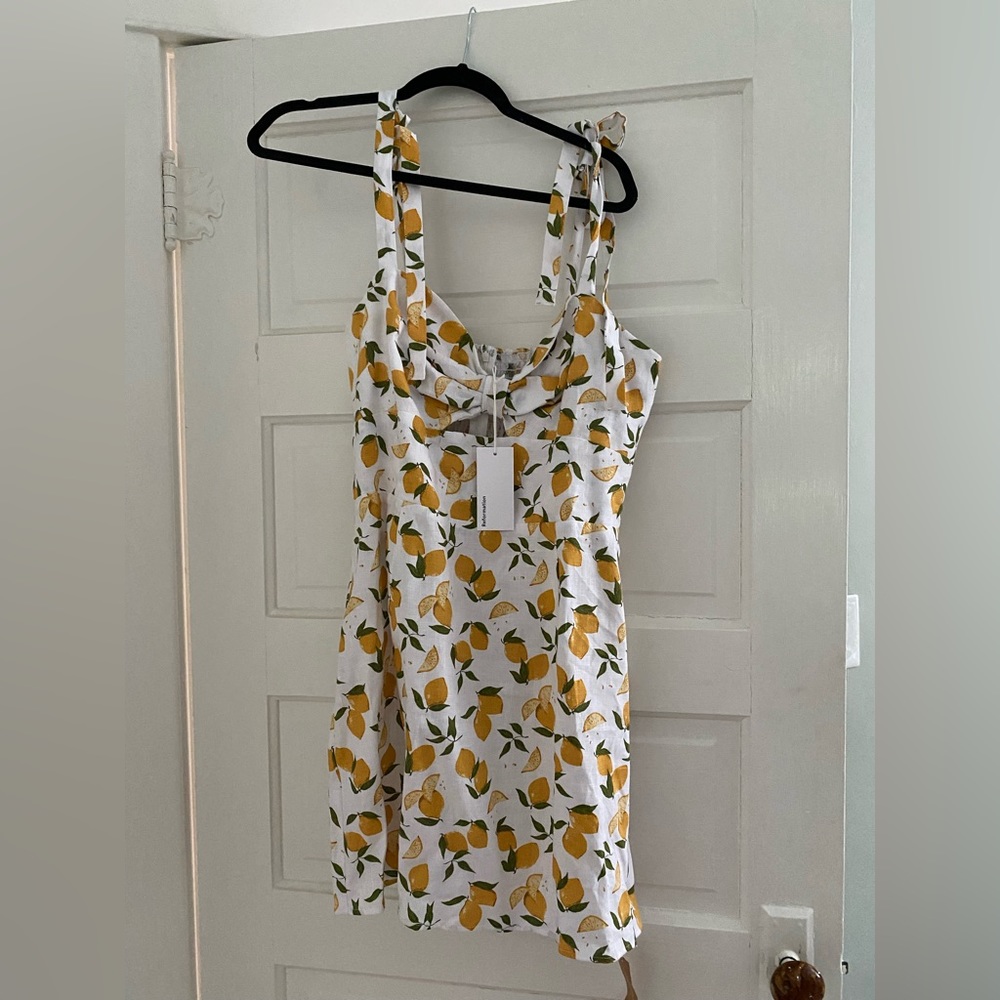 Reformation linen dress, 12, NWT